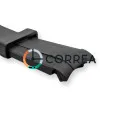 Ремешок для часов каучуковый FKM Jlong черный (полумесяц) RFKM-102 - 5