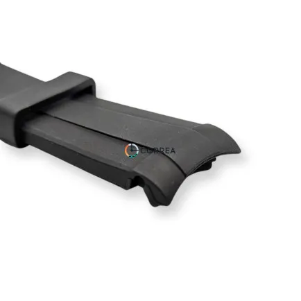 Ремешок для часов каучуковый FKM Jlong черный (полумесяц) RFKM-102 - 11