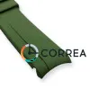 Ремешок для часов каучуковый FKM Jlong зеленый (полумесяц) RFKM-102 - 4