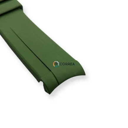 Ремешок для часов каучуковый FKM Jlong зеленый (полумесяц) RFKM-102 - 10