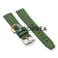 Ремешок для часов каучуковый FKM Jlong зеленый (полумесяц) RFKM-102 - 5