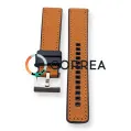 Ремешок для часов комбинированный FKM-кожа Jlong коричневый RFKM-103 - 5
