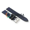 Ремешок для часов комбинированный FKM-нейлон Jlong сине-черный RFKM-106 - 2