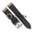 Ремешок для часов комбинированный FKM-нейлон Jlong хаки-черный RFKM-106 - 3