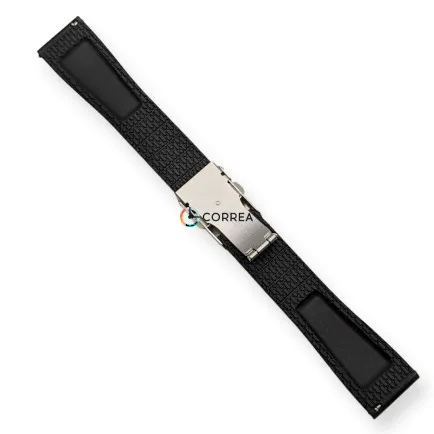 Каучуковый ремешок для часов черный RК-103 - 10