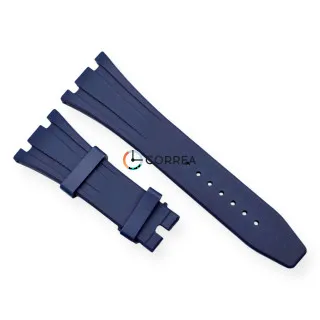 Каучуковый ремешок для часов Audemars Piguet Royal Oak 39 мм синий RKAP-104