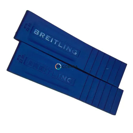 Оригинальный каучуковый ремешок для часов Breitling 157S синий - 10