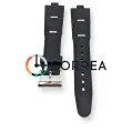 Каучуковий ремінець для годинника Bvlgari Diagono 38 mm чорний RKBU-002 - 4