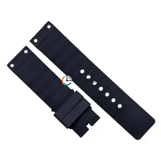 Каучуковый ремешок для часов Cartier Santos100 Large черный RKC-101