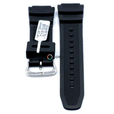 Каучуковий ремінець для годинника Casio AQW-100 чорний RKCA-005 - 7