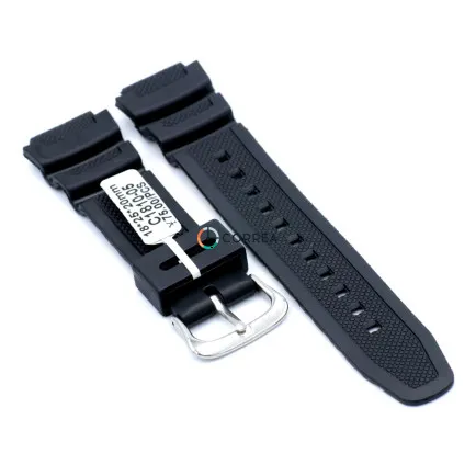 Каучуковий ремінець для годинника Casio AQW-100 чорний RKCA-005 - 10