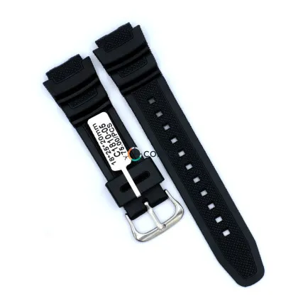 Каучуковий ремінець для годинника Casio AQW-100 чорний RKCA-005 - 6