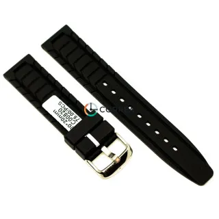 Каучуковый ремешок для часов Casio черный RKCA-011