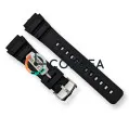 Каучуковый ремешок для часов Casio AQ-100 черный RKCA-024 - 1