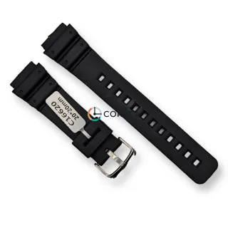 Каучуковый ремешок для часов Casio AQ-100 черный RKCA-024