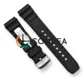 Каучуковый ремешок для часов Casio MDV-106 черный RKCA-025 - 1