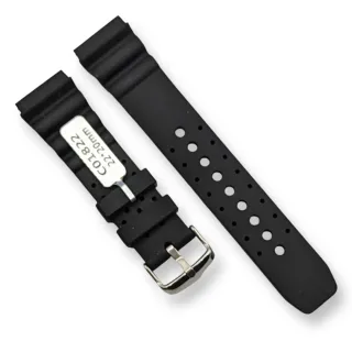 Каучуковий ремінець для годинника Casio MDV-106 чорний RKCA-025
