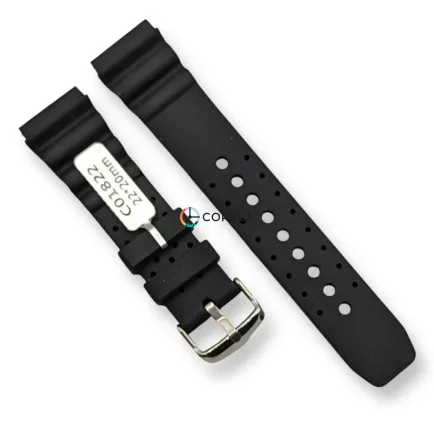 Каучуковый ремешок для часов Casio MDV-106 черный RKCA-025 - 5