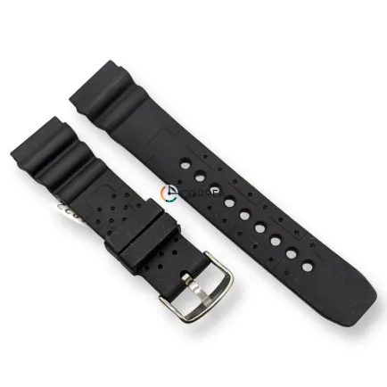 Каучуковый ремешок для часов Casio MDV-106 черный RKCA-025 - 6
