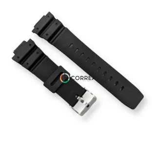 Каучуковый ремешок для часов Casio G-Shock DW-9051 DW-9052 черный RKCA-502