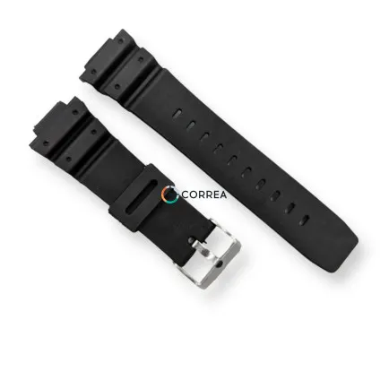 Каучуковий ремінець для годинника Casio G-Shock DW-9051 DW-9052 чорний RKCA-502 - 6