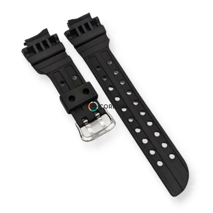 Каучуковый ремешок для часов Casio G-Shock GWF-D1000 черный RKCA-509 - 10
