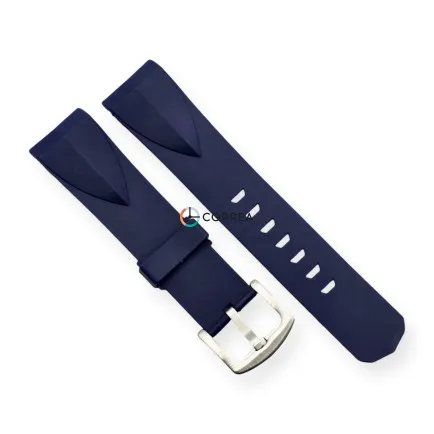 Каучуковый pемешок для часов Corum Admiral`s Cup синий RKCO-101 - 6