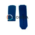 Каучуковый ремешок для женских часов Hublot Big Bang Ceramic синий RKH-018 - 4