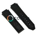 Каучуковый ремешок для мужских часов Hublot Big Bang Unico черный RKH-030 - 1