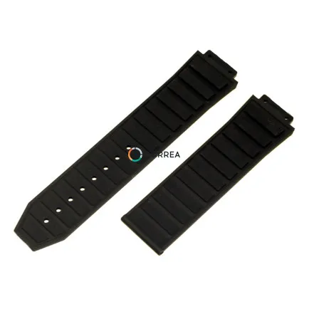 Каучуковый ремешок для мужских часов Hublot King Power черный RKH-034 - 5