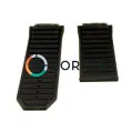 Каучуковый ремешок для мужских часов Hublot King Power черный RKH-034 - 4