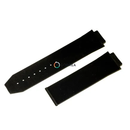 Каучуковый ремешок для мужских часов Hublot King Power черный RKH-034 - 6