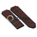 Каучуковый ремешок для мужских часов Hublot  Big Bang Aero Bang коричневый RKH-038BR - 3