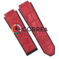 Каучуковый ремешок для мужских часов Hublot Big Bang Aero Bang красный RKH-038R - 1