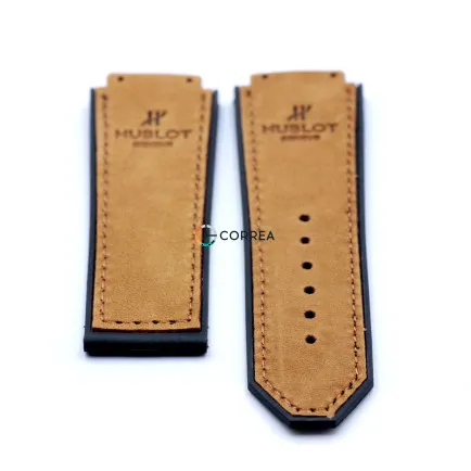 Каучуковый ремешок для мужских часов Hublot Classic Fusion коричневый RKH-103BR - 10