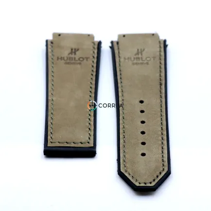 Каучуковый ремешок для мужских часов Hublot Classic Fusion хаки RKH-103KH - 9