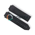 Каучуковый ремешок для мужских часов Hublot Big Bang черный RKH-042 - 4