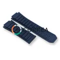 Каучуковый ремешок для мужских часов Hublot King Power синий RKH-046 - 2