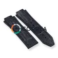 Каучуковый ремешок для мужских часов Hublot Classic Fusion 42 мм черный RKH-102 - 2