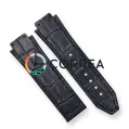 Каучуковый ремешок для мужских часов Hublot Classic Fusion 42 мм черный RKH-102 - 1