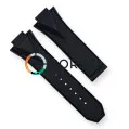 Каучуковый ремешок для мужских часов Hublot Orlinski 45 мм черный RKH-106 - 1