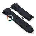 Каучуковый ремешок для мужских часов Hublot Orlinski 45 мм черный RKH-106 - 4
