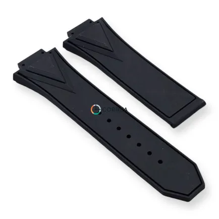 Каучуковый ремешок для мужских часов Hublot Orlinski 45 мм черный RKH-106 - 9