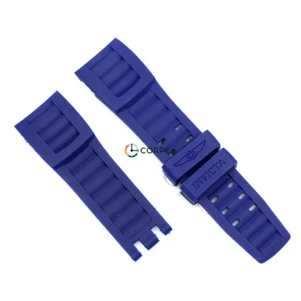 Каучуковый ремешок для часов Invicta Pro Diver синий RKIN-004 - 6