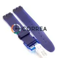 Cиликоновый ремешок Morellato A01U0675199062MO17 для часов Swatch синий - 2