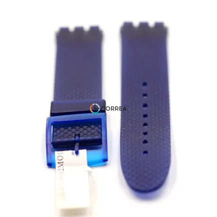 Cиликоновый ремешок Morellato A01U0675199062MO17 для часов Swatch синий - 9