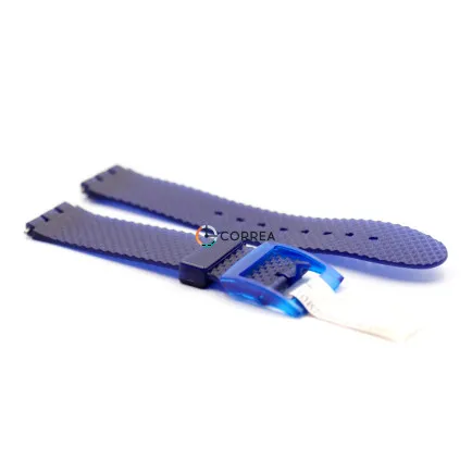 Cиликоновый ремешок Morellato A01U0675199062MO17 для часов Swatch синий - 10