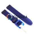 Cиликоновый ремешок Morellato A01U0675199062MO17 для часов Swatch синий - 1