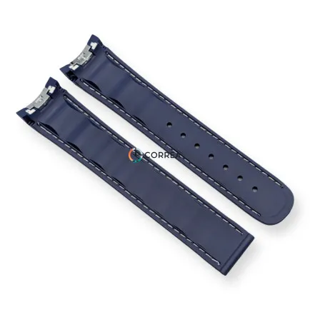 Ремінець для годинника Omega Seamaster 150 синій RKO-101 - 8