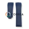 Каучуковый ремешок для часов  Rolex Submariner синий RKR-101 - 4
